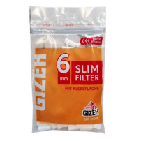 Cigaretové Filtry GIZEH 120 Ks Inhalt Slom 6 mm