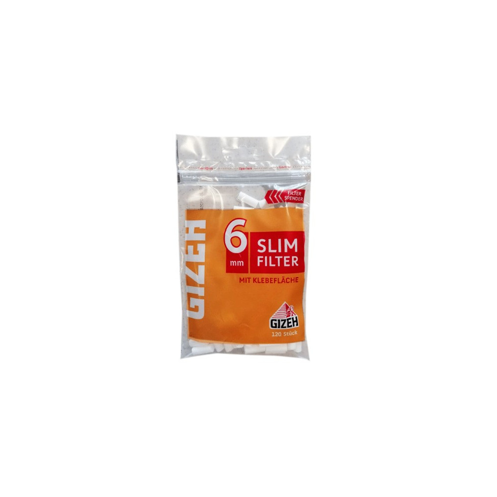 Cigaretové Filtry GIZEH 120 Ks Inhalt Slom 6 mm