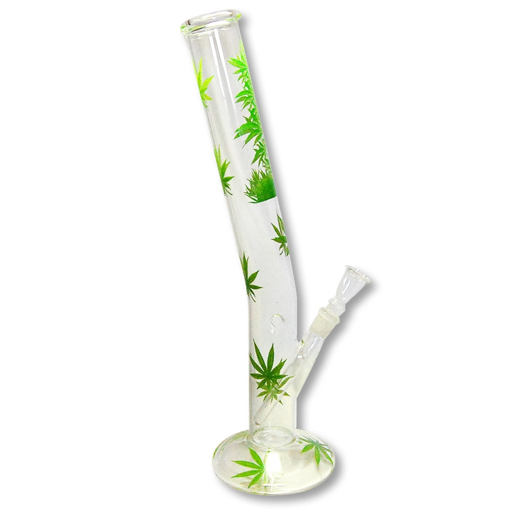 Skleněné bongo Black Cobra Leaf Zahnuté – Levně bongo