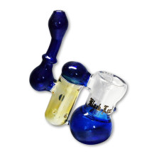 Skleněný bubbler s precoolerem Blue Life