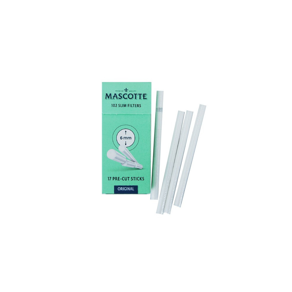 Cigaretové filtry Mascotte Slim - 6 mm