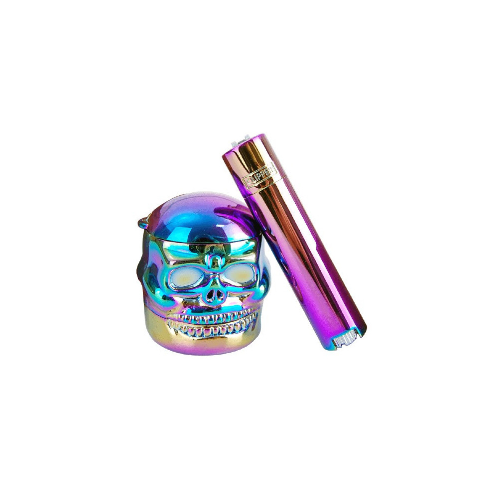 Grinder Set Chameleon Skull: Drtička Skull Chameleon + Kovový Clipper Chameleon