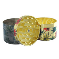 Grinder drtička 4dílná Marihuana leaf