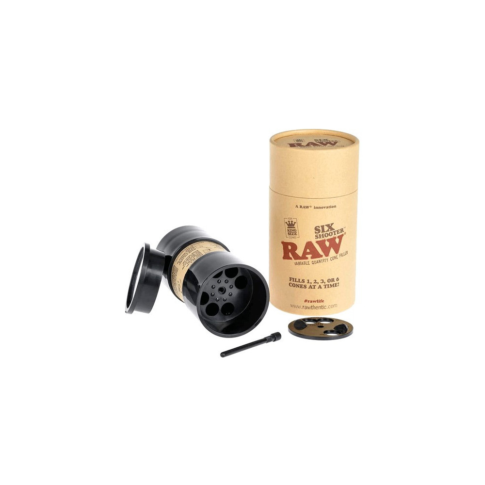 RAW Six Shooter - Plnič dutinek a předrolovaných bluntů