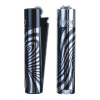 Zapalovač Clipper Metal Psychedelic silver