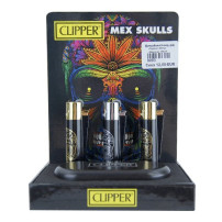 Clipper Metal Mexican Skull