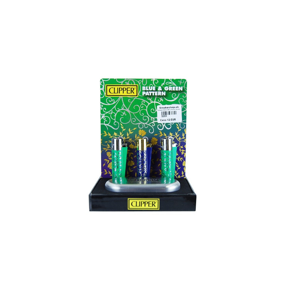 Clipper Metal Blue Green Patern