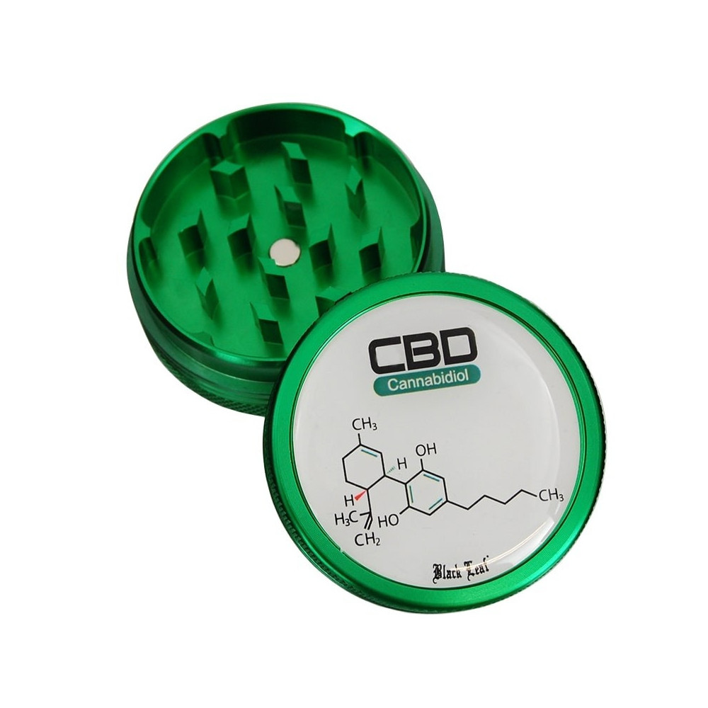 Grinder drtička CBD vzorec od Black Leaf 2 dílná