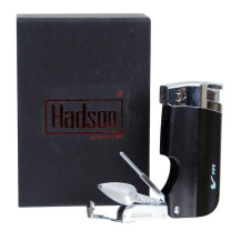 Dýmkový zapalovač Hudson Black Matt