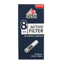 Cigaretové filtry s aktivním uhlím GIZEH 8 mm