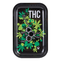 Tác Roll Tray THC molekula 27,5 x 17,5 cm