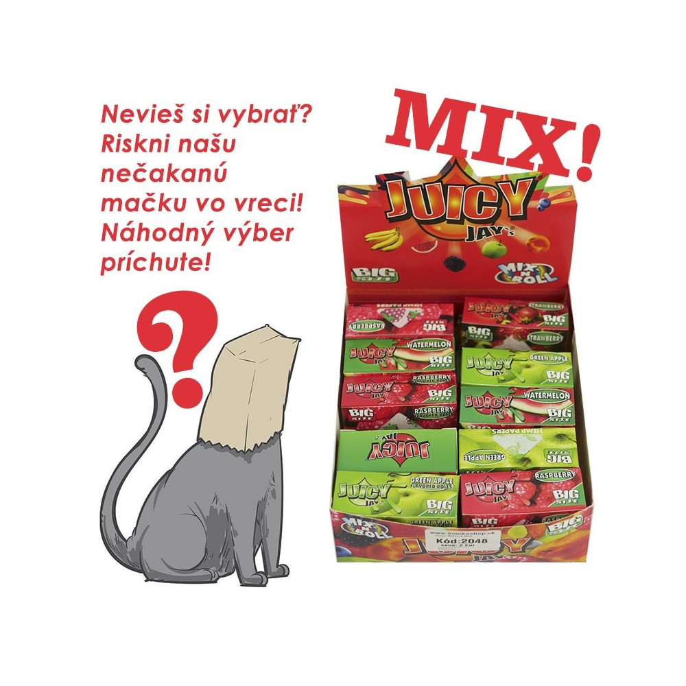 Ochucené papírky Juicy Jays ' Rolls – náhodný mix