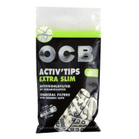 Uhlíkové filtry OCB Active Slim 6 mm 50 ks