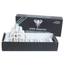 Uhlíkové dýmkové filtry 9mm 20 ks White elephant