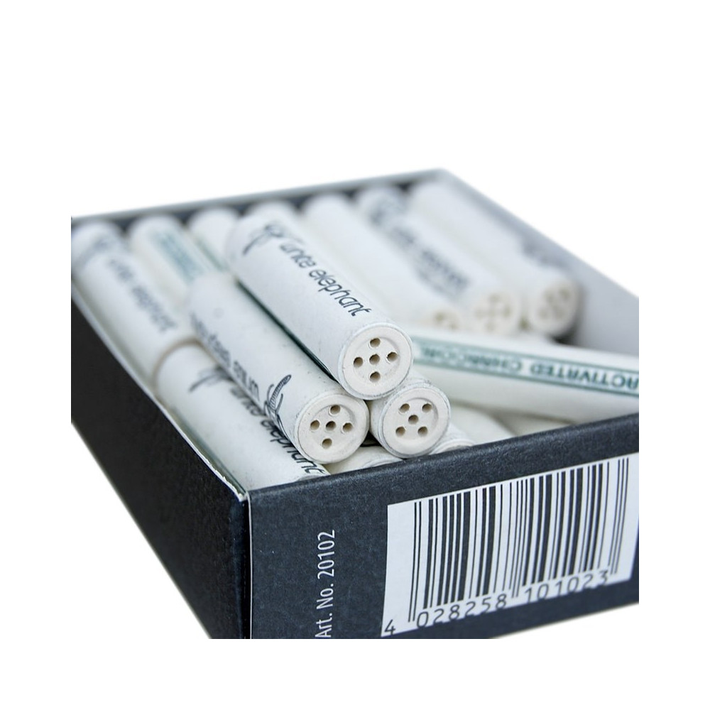Uhlíkové dýmkové filtry 9mm - 40 ks White Elephant