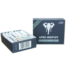 Uhlíkové dýmkové filtry 9mm - 40 ks White Elephant