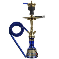 Vodní dýmka AMY Deluxe Little Tura gold-blue