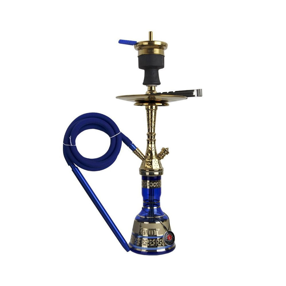 Vodní dýmka AMY Deluxe Little Tura gold-blue