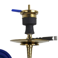 Vodní dýmka AMY Deluxe Little Tura gold-blue