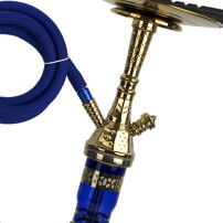 Vodní dýmka AMY Deluxe Little Tura gold-blue