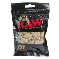 Cigaretové filtry RAW black Biodegradable Slim 120 kusů