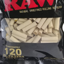Cigaretové filtry RAW black Biodegradable Slim 120 kusů