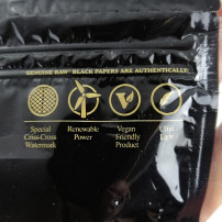 Cigaretové filtry RAW black Biodegradable Slim 120 kusů