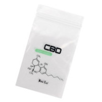 Zip sáčky CBD Black Leaf - jeden kus na bílém pozadí