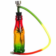 Mini bongo šlukovka Coca cola pipe + láhev rasta 15 cm