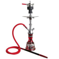 Vodní dýmka Amy Deluxe Mini Harfi Red - Silver 50 cm