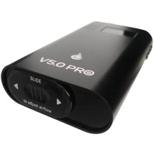 Vaporizér Flowermate V5.0S Pro Version 2 černý - detail na vrchní část vaporizéru bez náustku