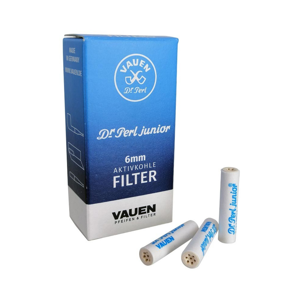 Dýmkové filtry uhlíkové Vauen 6 mm - 30 ks