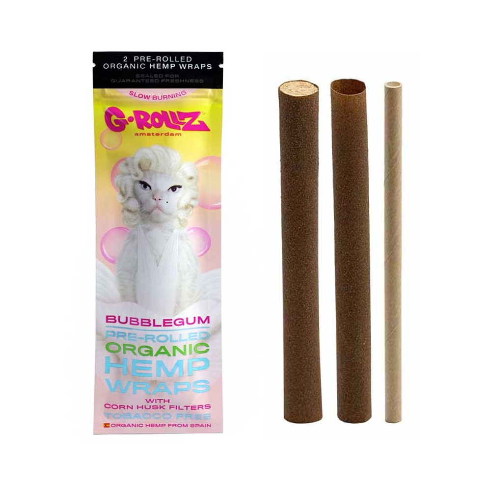 Konopné Blunty G-Rollz Bubble Gum - balení a jeho obsah