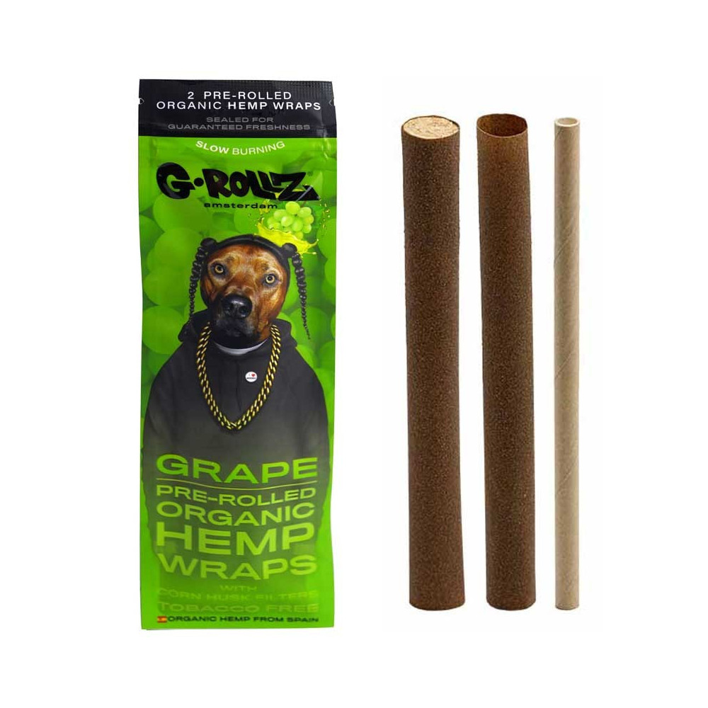 Konopné blunty G-Rollz Grape - balení a jeho obsah