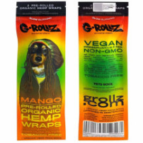 Konopné blunty G-Rollz Mango - balení zepředu a zezadu