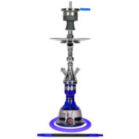 Vodní dýmka AMY Deluxe Mini Harfi Blue - Silver 50 cm