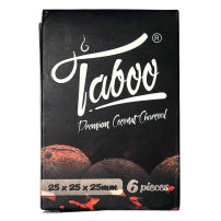 Přírodní uhlí do vodní dýmky Taboo 6 ks