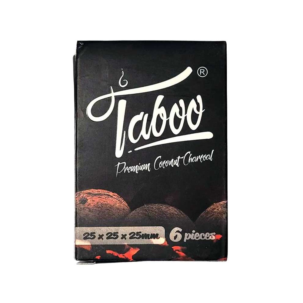 Přírodní uhlí do vodní dýmky Taboo 6 ks