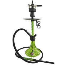 Vodní dýmka Amy Deluxe Dervish Black - green 60 cm - pohled zboku
