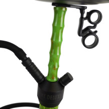Vodní dýmka Amy Deluxe Dervish Black - green 60 cm - držák na hadici vodní dýmky
