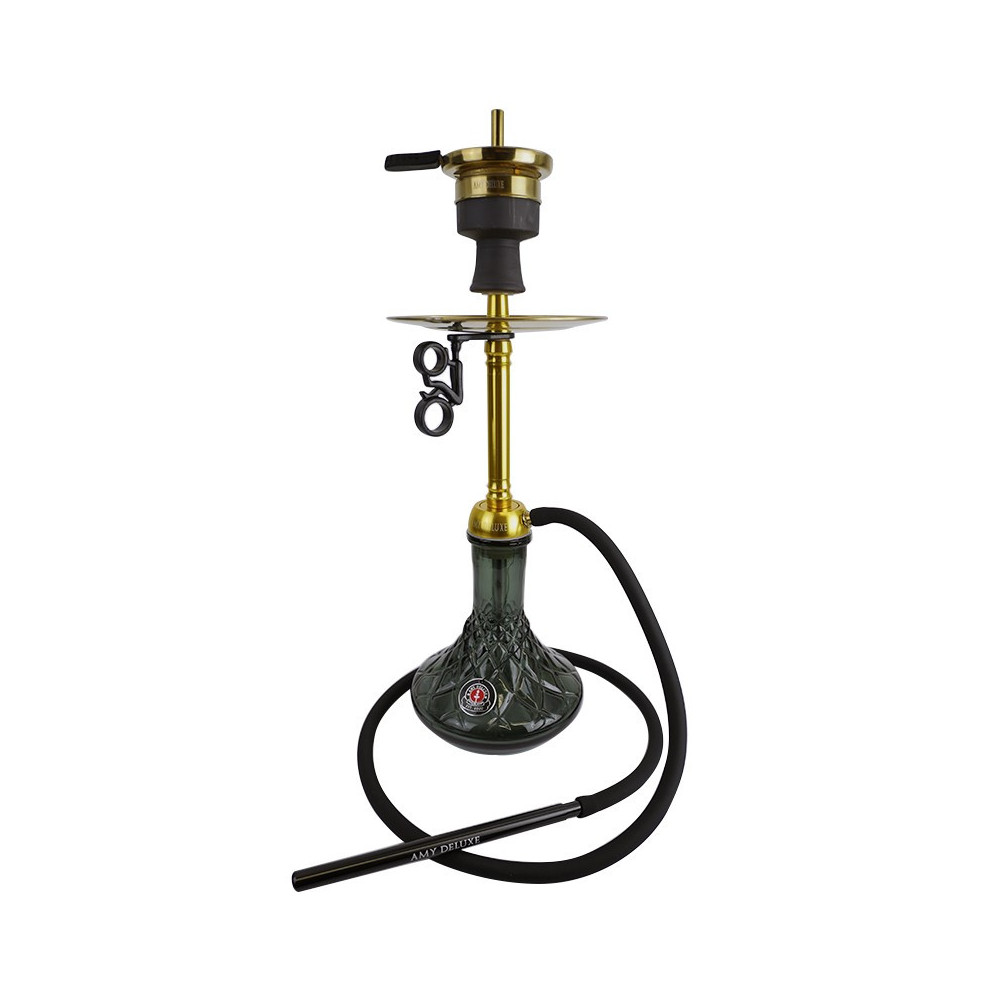 Vodní dýmka Amy Deluxe Joy S Gold - černá 60 cm