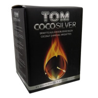 Uhlí do vodní dýmky Tom Coco Silver 1 kg - celé balení