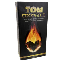 Uhlí do vodní dýmky Tom Coco Gold 3 kg - celé balení