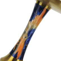 Vodní dýmka Aladin EPOX 360 blue - gold 36 cm - detail těla s poutavým epoxy zpracováním