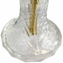 Vodní dýmka Kaya Shisha - Clear Brass Plug in Gold 52 cm