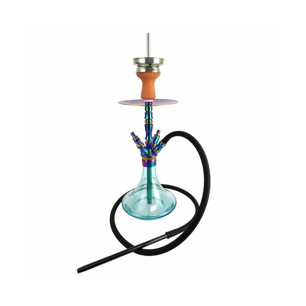 Vodní dýmka Kaya Shisha - Inox Giza Rainbow 57 cm