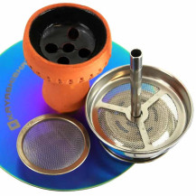 Vodní dýmka Kaya Shisha - Inox Giza Rainbow 57 cm