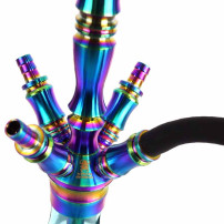 Vodní dýmka Kaya Shisha - Inox Giza Rainbow 57 cm