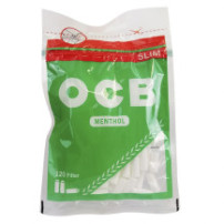 Cigaretové filtry OCB Slim Menthol 6mm - 120ks
