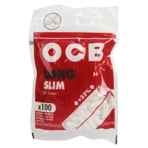 Cigaretové filtry OCB Slim Long 6mm - 100ks